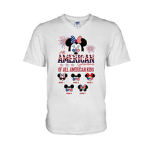 Load image into Gallery viewer, Personalized All American Grandma T-Shirt Hoodie Custom Names Gift
