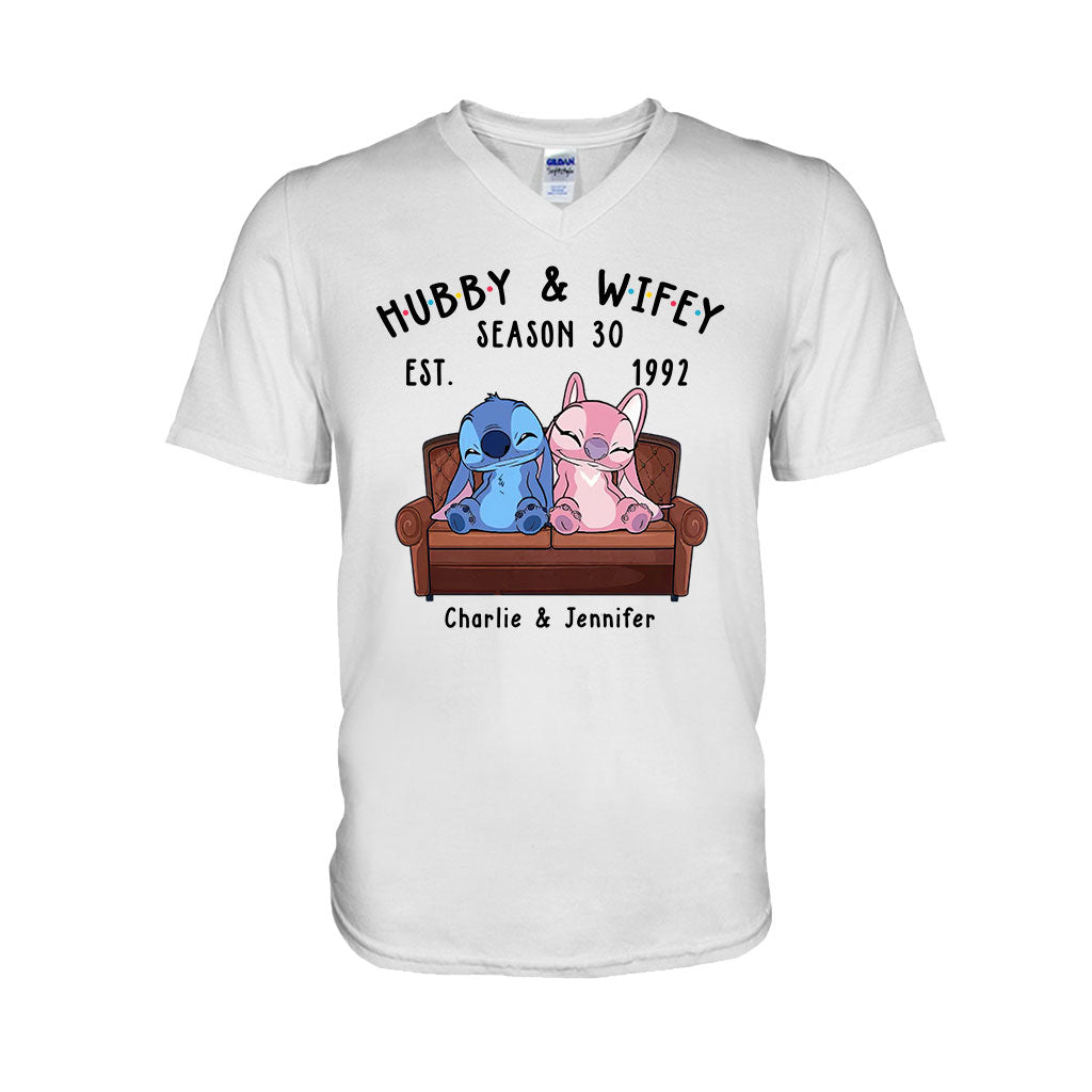Personalized Couple Ohana T-shirt & Hoodie Custom Gift