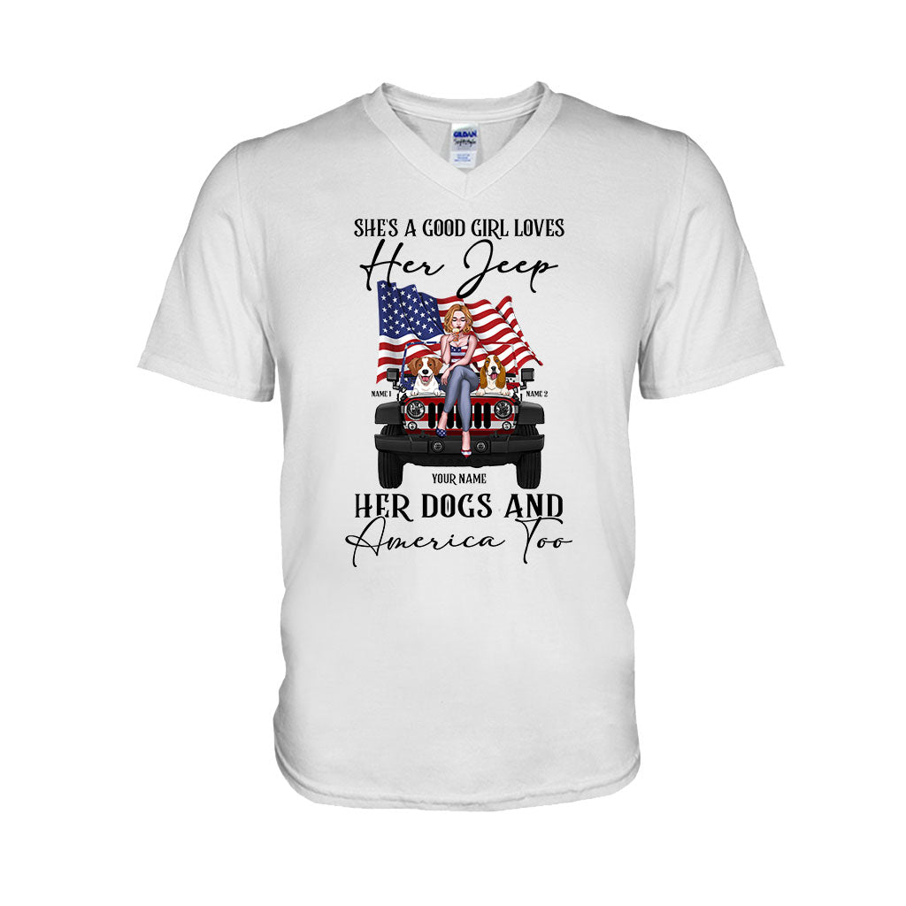 Personalized Independence Day T-Shirt & Hoodie with Names for Jeep Lovers