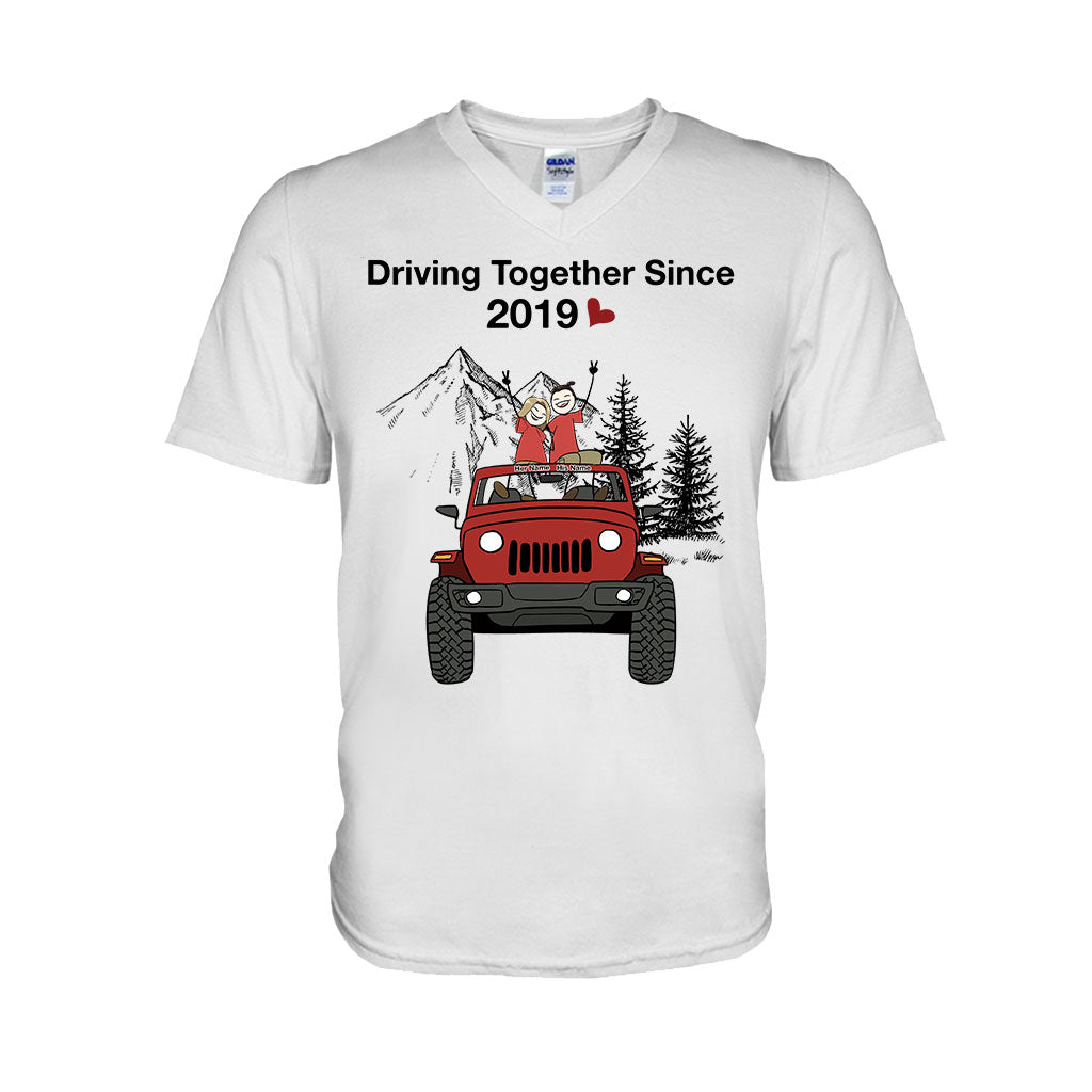 Personalized Couple Driving Together Since Shirt & Hoodie Gift