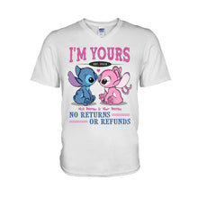 Load image into Gallery viewer, Personalized I'm Yours T-shirt &amp; Hoodie with Custom Names for Couple Gift
