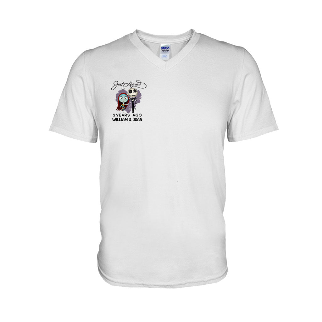 Personalized Just Married Couple T-shirt & Hoodie Gift