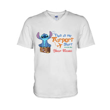 Load image into Gallery viewer, Personalized Ohana Airport T-shirt &amp; Hoodie Custom Name Gift
