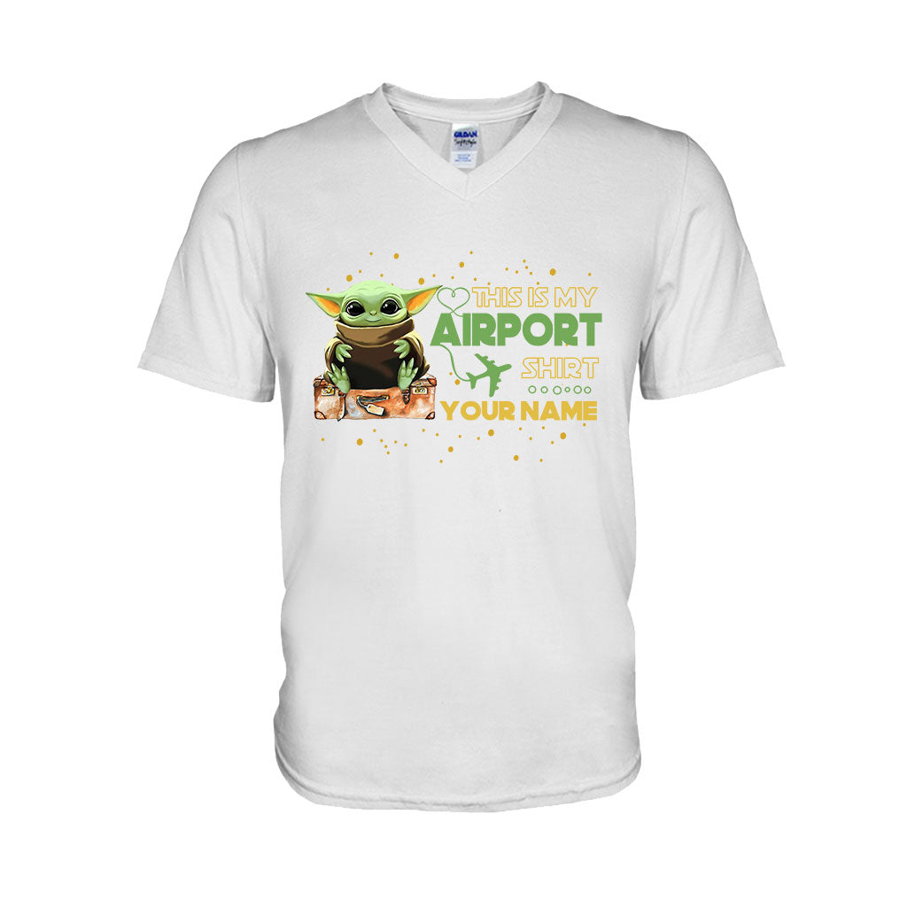 Personalized Airport Shirt Featuring Custom Name T-shirt & Hoodie