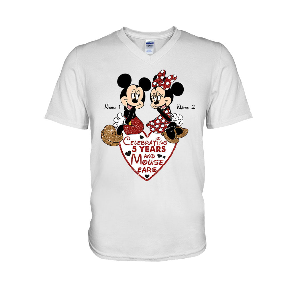 Personalized Couple Mouse T-shirt & Hoodie Gift for Anniversary
