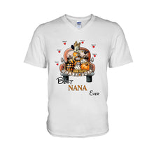 Load image into Gallery viewer, Personalized Hello Fall T-shirt &amp; Hoodie with Custom Names for Family
