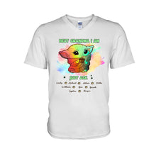 Load image into Gallery viewer, Personalized Best Grandma T-shirt &amp; Hoodie with Custom Names Gift
