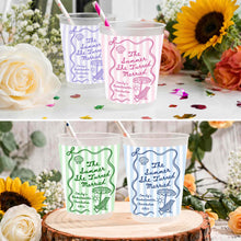 Load image into Gallery viewer, Personalized Frosted Cups Custom Beach Chair Design Bridal Party Gift
