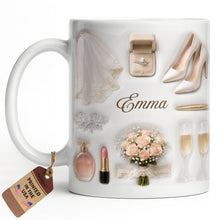 Load image into Gallery viewer, Personalized Bridal Coffee Mug Custom Name Gift for Bride
