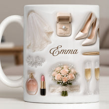 Load image into Gallery viewer, Personalized Bridal Coffee Mug Custom Name Gift for Bride
