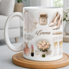 Load image into Gallery viewer, Personalized Bridal Coffee Mug Custom Name Gift for Bride
