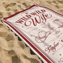 Load image into Gallery viewer, Personalized Microfiber Beach Towel Custom Name Bachelorette Gift
