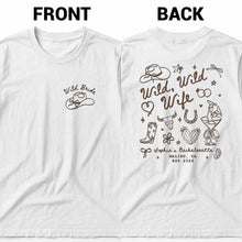 Load image into Gallery viewer, Personalized Custom Bachelorette T-Shirt Gift for Bride
