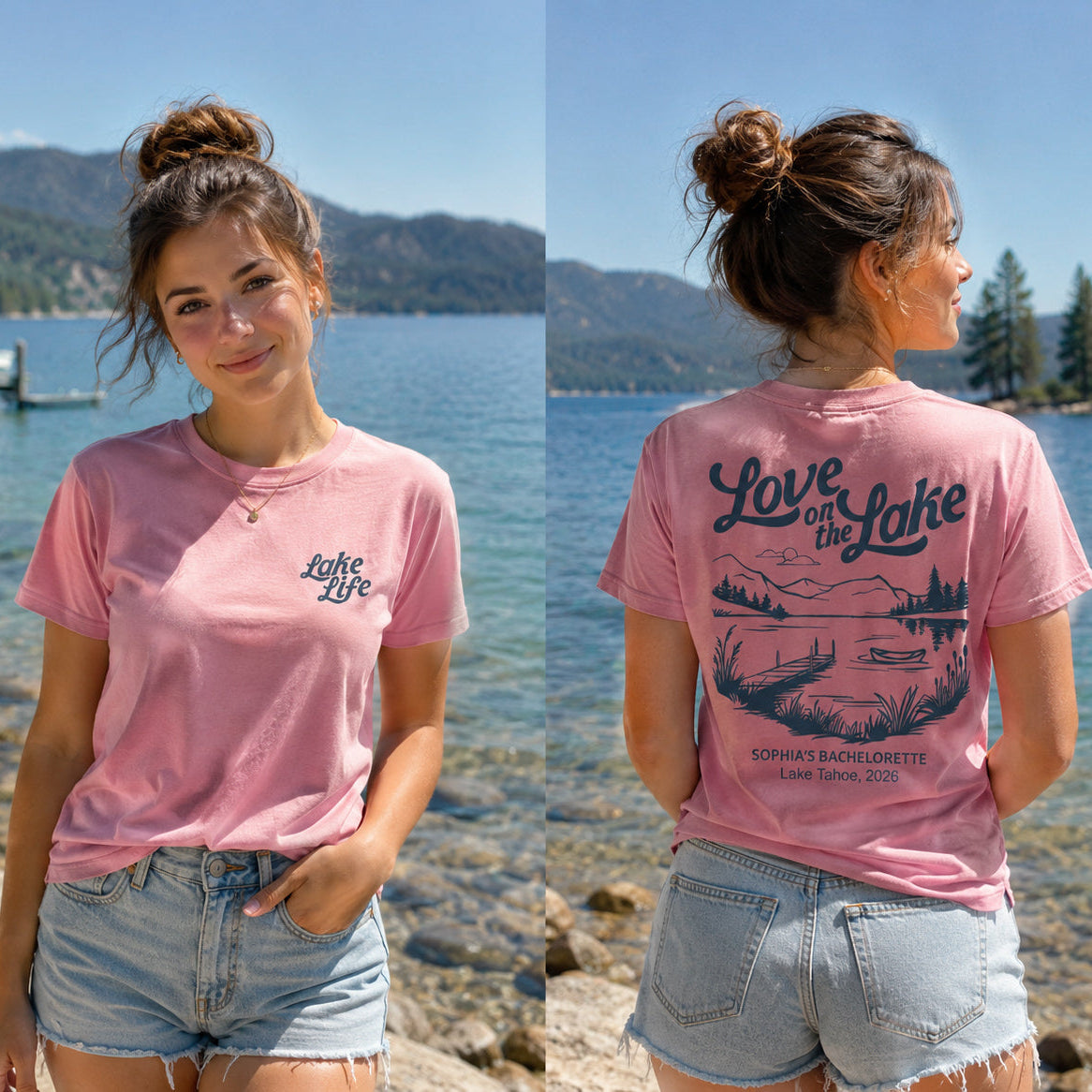 Personalized Bachelorette T-Shirt Custom Graphic for Bride to Be