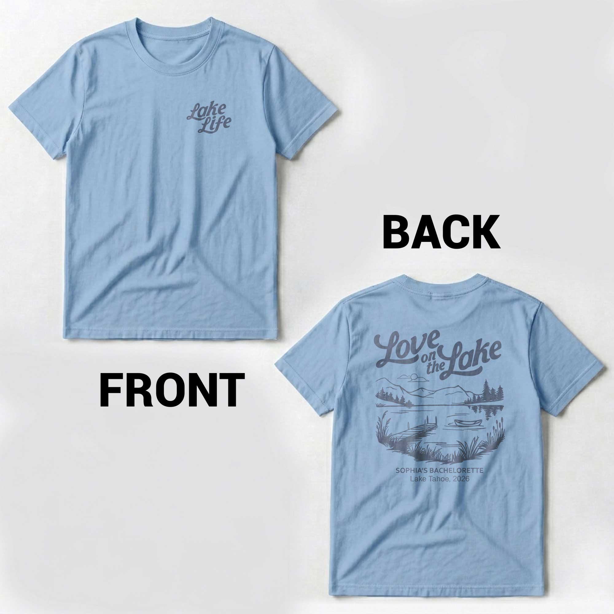 Personalized Bachelorette T-Shirt Custom Graphic for Bride to Be