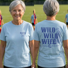 Load image into Gallery viewer, Personalized Cheetah Bachelorette T-Shirt Custom Front Back Gift
