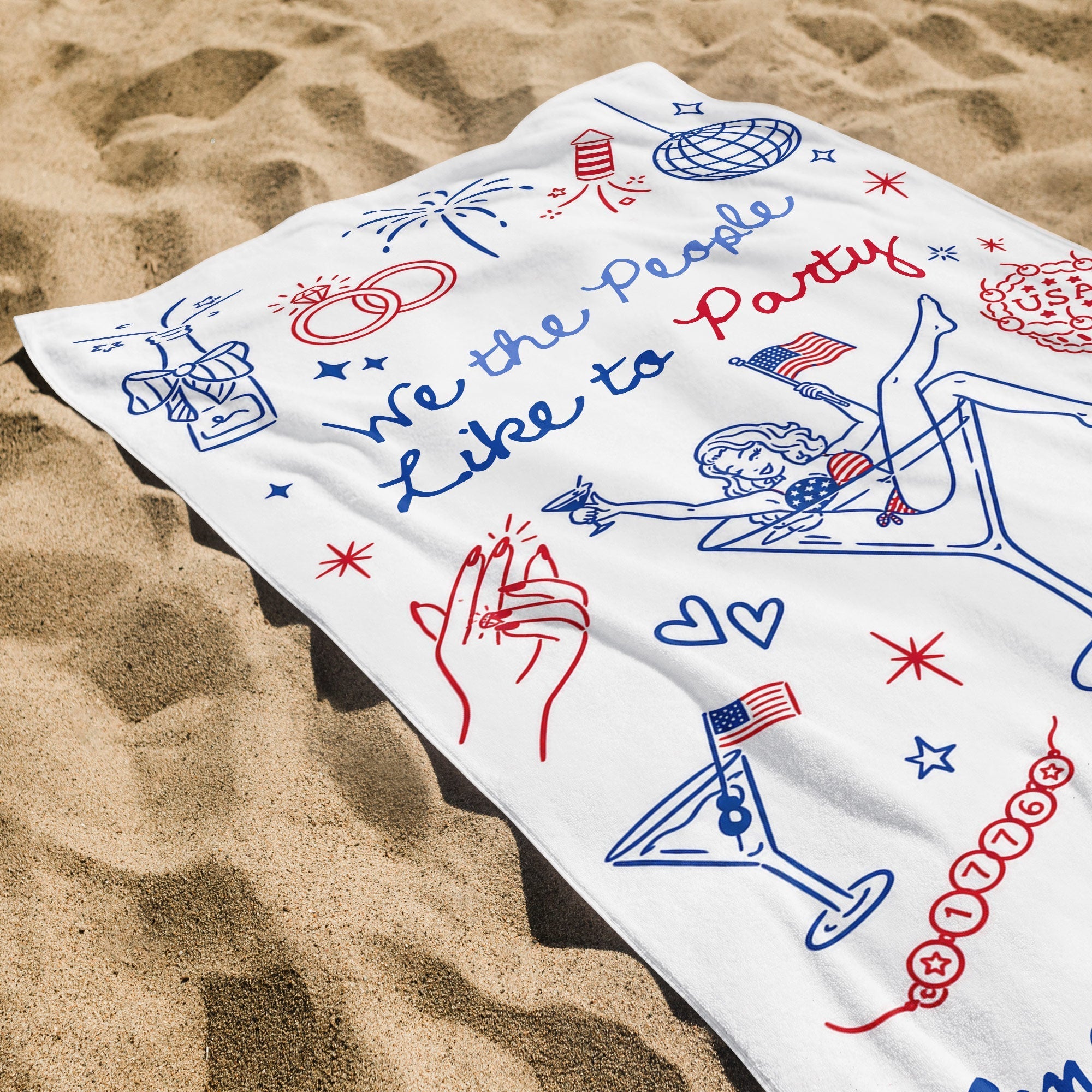 Personalized Microfiber Beach Towel Custom Name Bachelorette Gift