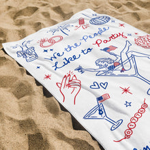 Load image into Gallery viewer, Personalized Microfiber Beach Towel Custom Name Bachelorette Gift
