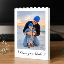 Load image into Gallery viewer, Custom Photo Building Blocks Gift for Dad | Father's Day Keepsake
