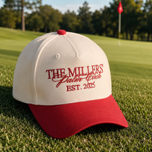 Load image into Gallery viewer, Personalized 90s Vintage Trucker Hat Gift for Family Golf Lovers
