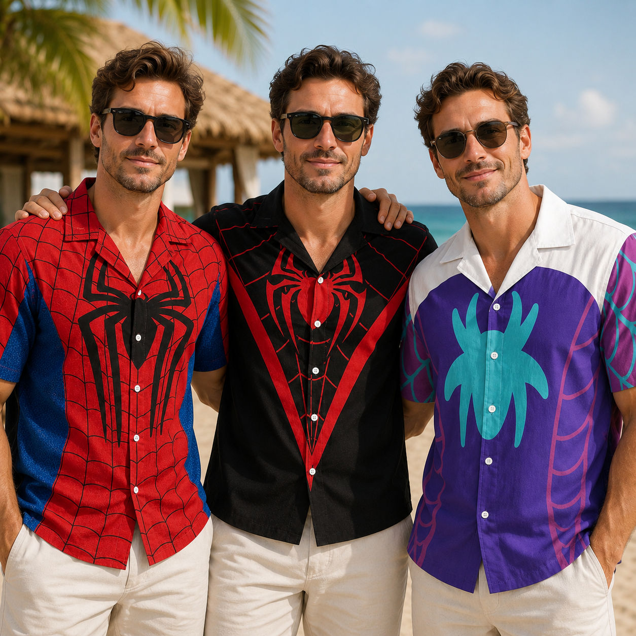 Personalized Superhero Hawaiian Shirt Costume for Him