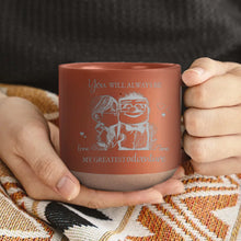 Load image into Gallery viewer, Personalized Engraved Pottery Mug Custom Name Gift for Couples
