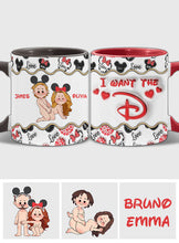Load image into Gallery viewer, Personalized Accent Mug with Custom Name for Valentine's Day Gift
