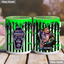 Load image into Gallery viewer, Personalized Sweet Dreams Accent Mug Custom Name Gift Idea
