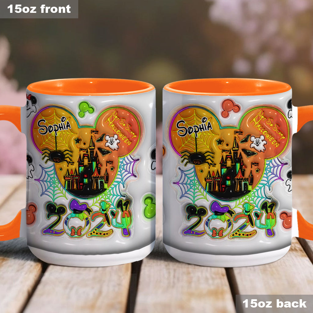 Personalized Halloween Mouse Accent Mug with Custom Name for Kids