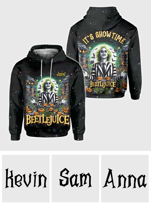 Personalized Beetlejuice All Over Shirt Custom Name Halloween Gift