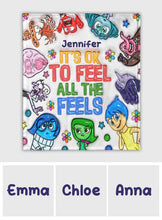 Load image into Gallery viewer, Personalized Flannel Blanket Custom Name Feelings Gift
