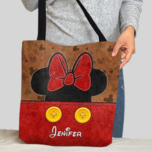 Load image into Gallery viewer, Personalized Mouse Tote Bag with Custom Name for Mom &amp; Kids
