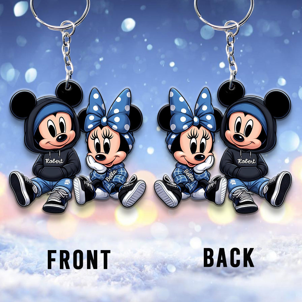Personalized Chicano Mouse Keychain Custom Name Gift