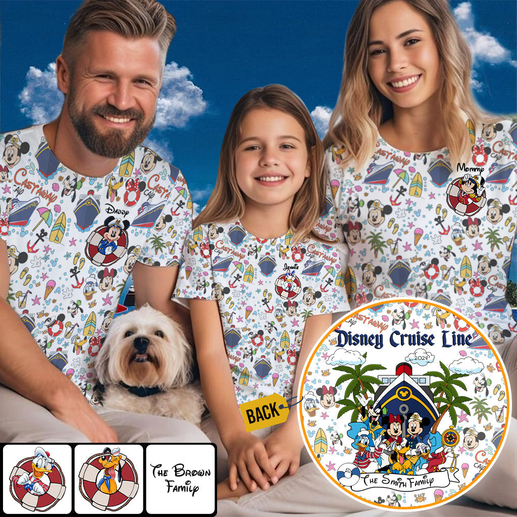 Personalized Family Cruise All-Over Shirt Custom Name Gift