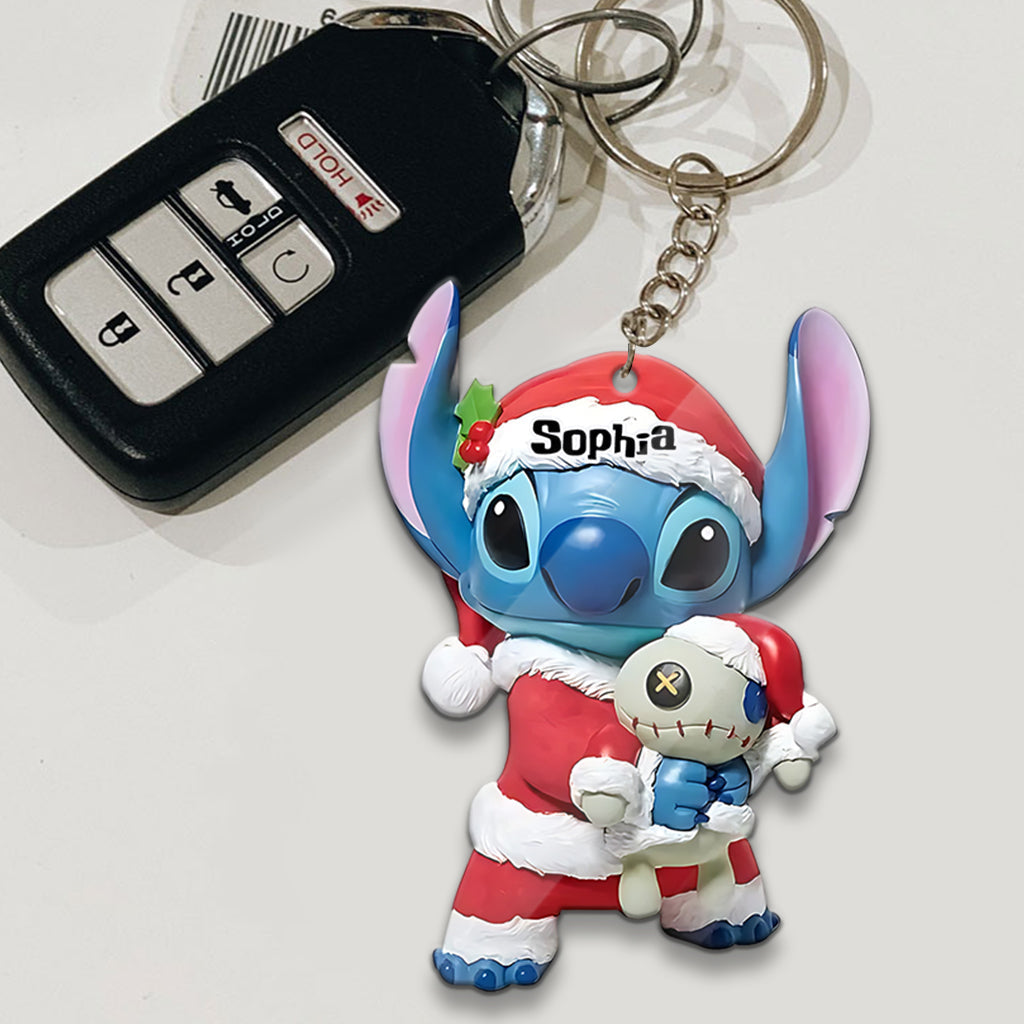 Personalized Ohana Keychain Custom Name Christmas Gift