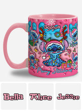Load image into Gallery viewer, Personalized Ohana Accent Mug Christmas Gift for Mom
