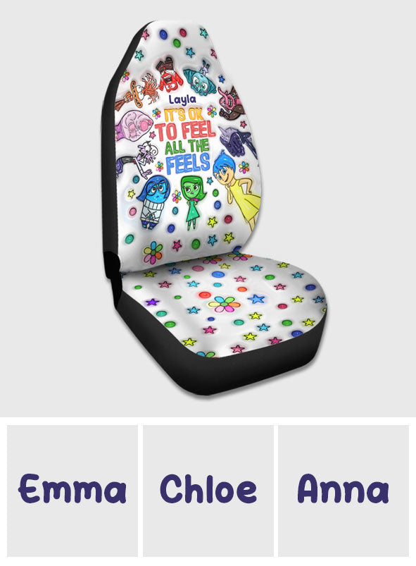 Personalized Car Seat Covers with Fun Design for Kids Gift