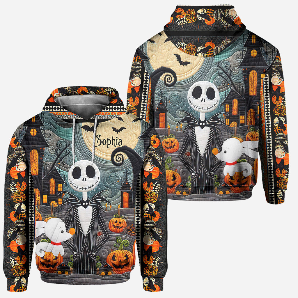 Personalized Halloween Hoodie & Leggings Set for Women | Custom Name Gift