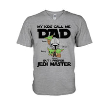 Load image into Gallery viewer, Personalized Jedi Master T-shirt &amp; Hoodie Gift for Dad
