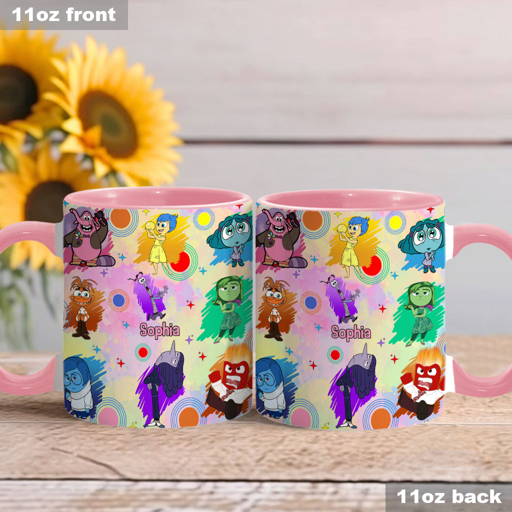 Personalized Accent Mug with Emotions Design Gift for Friends