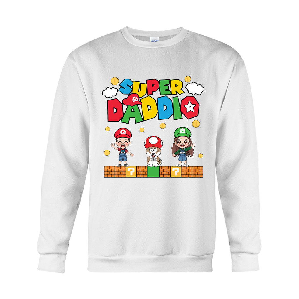 Personalized Super Daddio T-shirt & Hoodie Gift for Dad