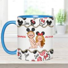 Load image into Gallery viewer, Personalized Accent Mug with Custom Name for Valentine's Day Gift
