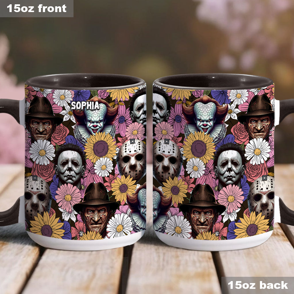 Personalized Horror Movie Accent Mug with Custom Name Gift