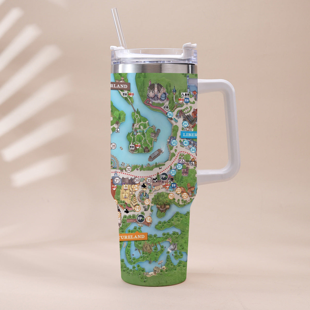 Personalized Magic Kingdom Mouse Tumbler with Handle | Unique Gift