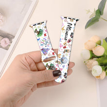 Load image into Gallery viewer, Personalized Mouse Ears Apple Watch Band Custom Name Gift
