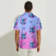 Load image into Gallery viewer, Personalized Hawaiian Shirt with Stitch Design Custom Name Gift
