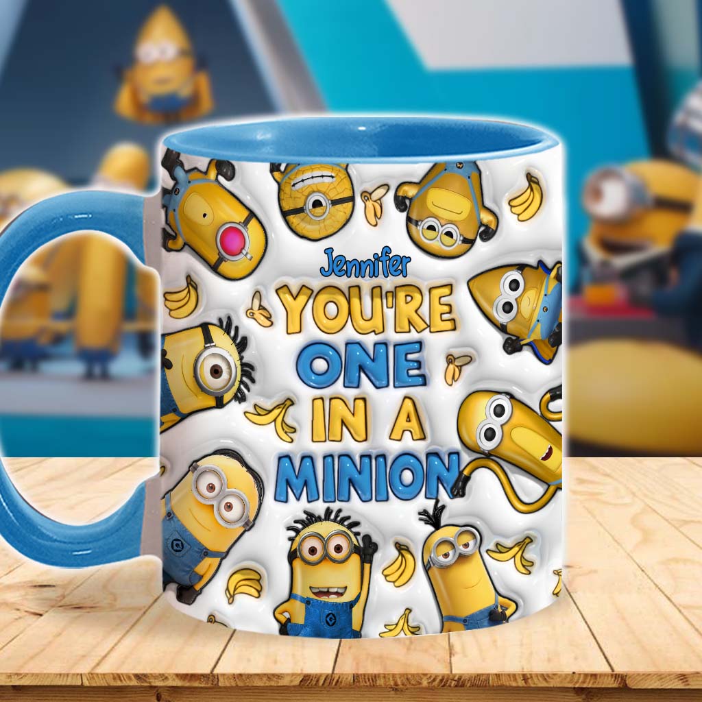 Personalized Minion Accent Mug Custom Name Gift for Birthday