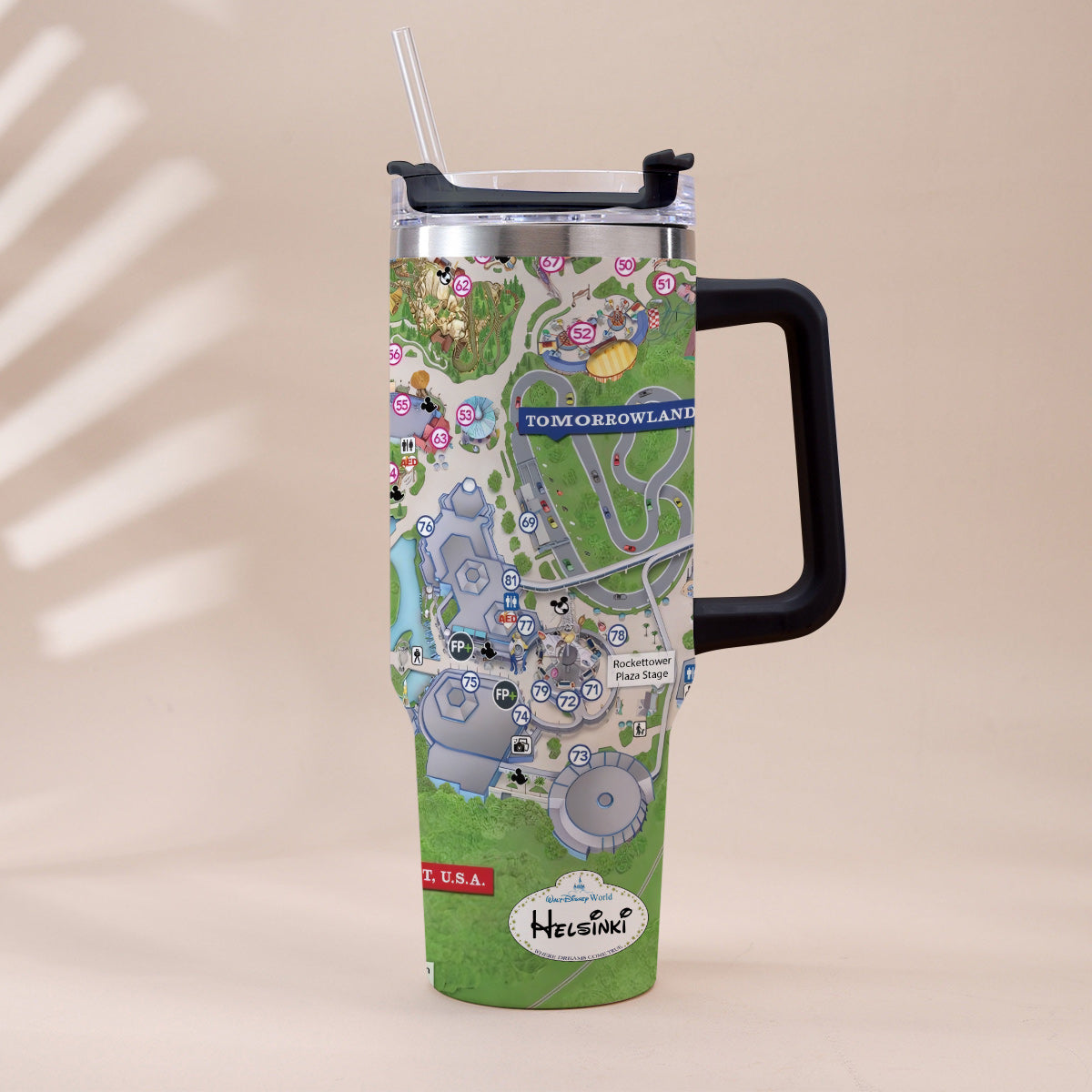 Personalized Magic Kingdom Mouse Tumbler with Handle | Unique Gift