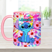 Load image into Gallery viewer, Personalized Tie Dye Accent Mug with Name for Birthday or Christmas
