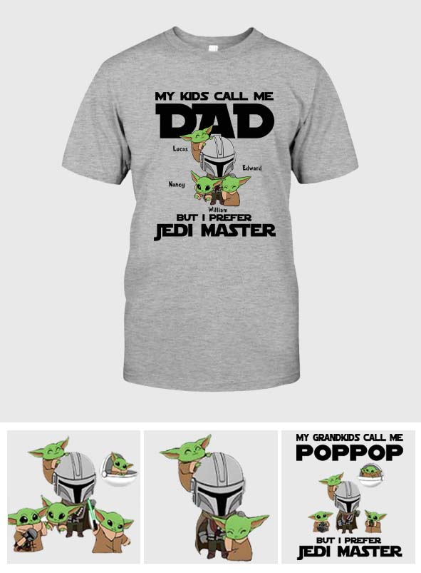 Personalized Jedi Master T-shirt & Hoodie Gift for Dad